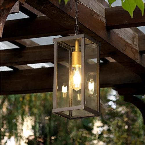 Waterproof retro pendant light for decorative outdoor lighting - vue 3 sur 8