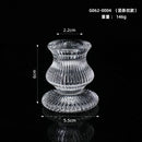 Creative glass candle holder for home and bar decor