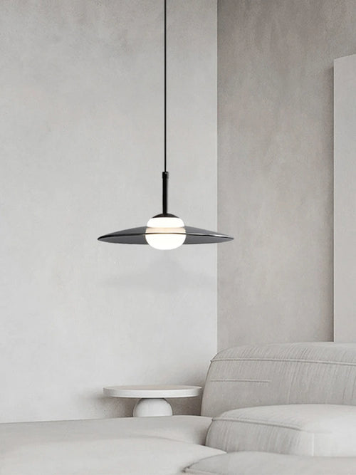 Minimalist glass pendant light for cafés, bars and restaurants - vue 3 sur 9