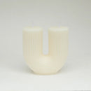 geometric u-shaped scented candles for home decor