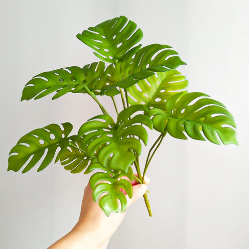 Artificial monstera tropical plant for indoor and outdoor decoration - vue 5 sur 7