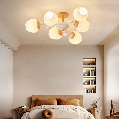 Modern ceiling light with remote control for an elegant interior - vue 6 sur 10