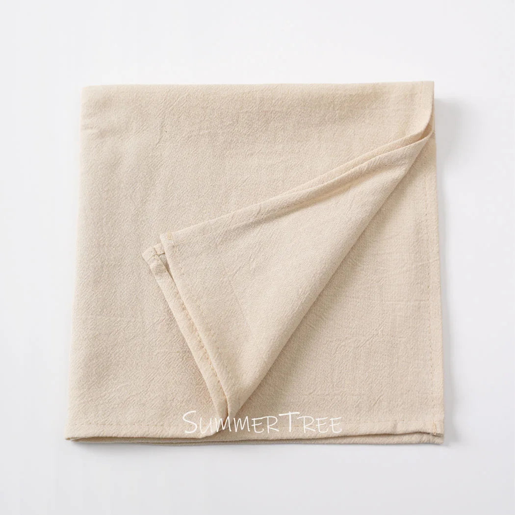 Set of 6 washed cotton Mediterranean style napkins