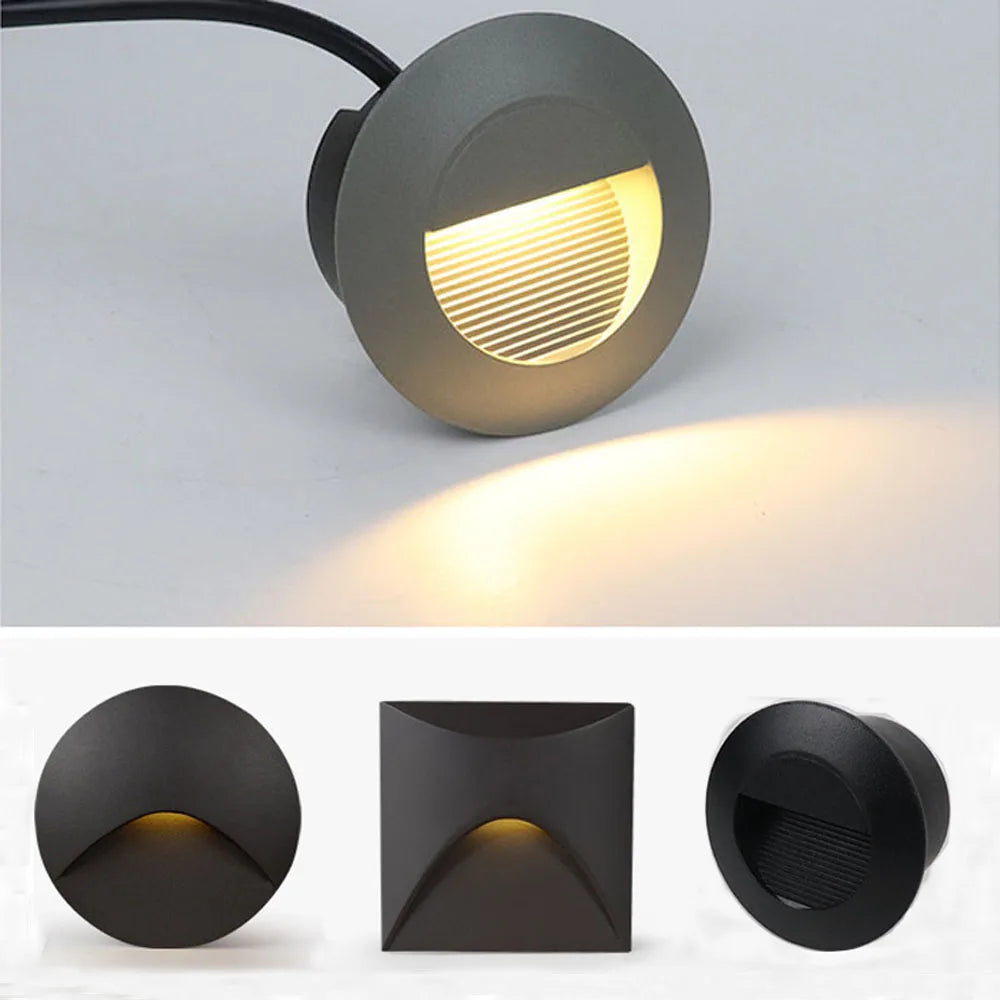 Waterproof outdoor LED step and stair light