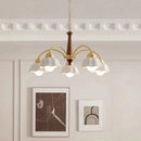 Modern ceramic flower chandelier for contemporary interiors
