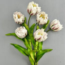 Artificial tulip flowers for festive and holiday decoration