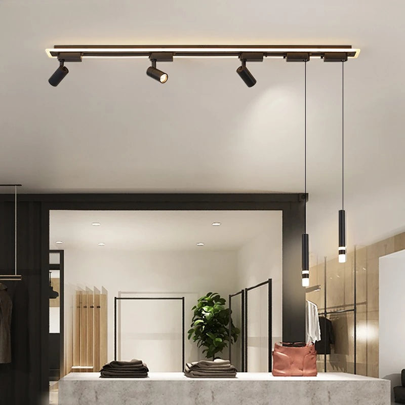 Modern acrylic pendant light with minimalist LED design
