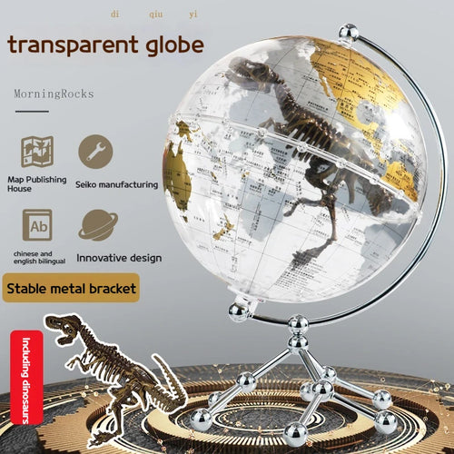 Retro bilingual crystal globe with 720 degree rotation high-end gift - vue 3 sur 6
