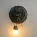 Modern gorilla resin art deco LED wall light