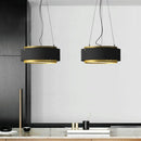 Modern gold round LED lamp with industrial decorative design