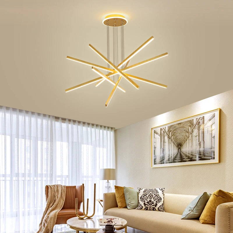 Aluminium LED ceiling light with decorative design