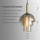Modern glass pendant light for minimalist interior decoration