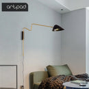 Modern wall light with switch for decorative interiors