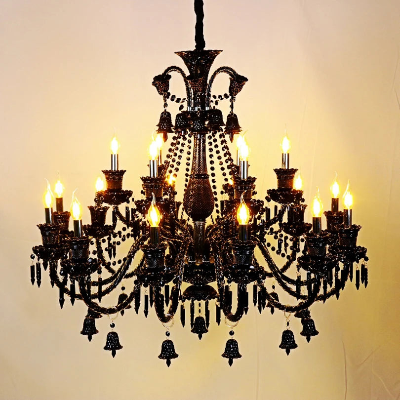 44-arm crystal chandelier for hotel and commercial centre - vue 5 sur 12