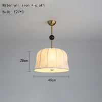 Nordic fabric pendant light for modern lighting