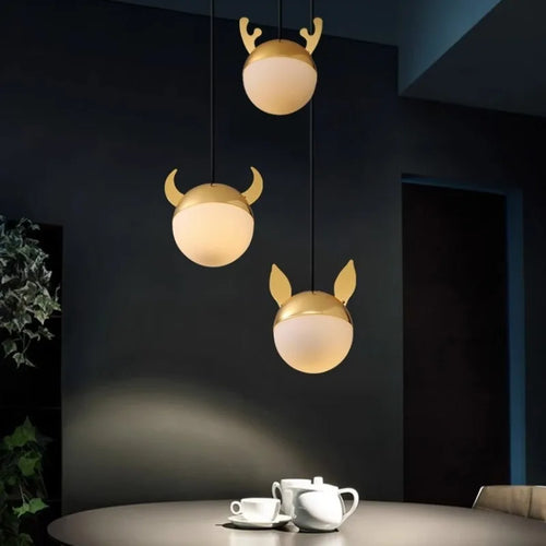 Custom nordic italian style cartoon chandelier - vue 4 sur 11