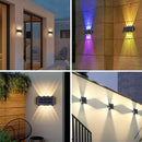 Outdoor solar LED lamp with automatic decorative lighting