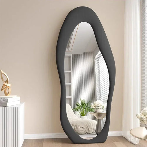 Nordic wavy full length mirror for interior decoration - vue 4 sur 13