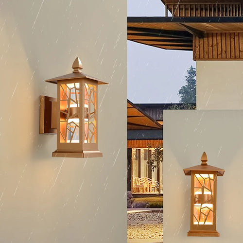 Minimalist waterproof outdoor wall light for garden