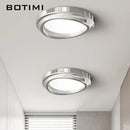 Modern art deco chrome ceiling light