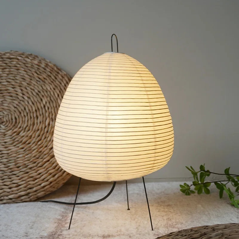 Vintage Japanese wabi sabi handmade floor lamp - vue 5 sur 8