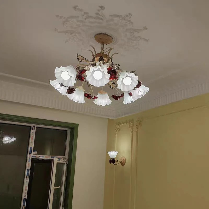 Creative retro chandelier for vintage restaurants and romantic living rooms - vue 4 sur 9