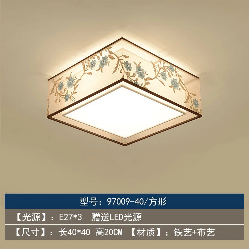 Retro Chinese chandelier for elegant and cosy lighting - vue 11 sur 17
