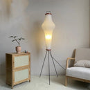 Japanese design rice paper LED floor lamp for interiors