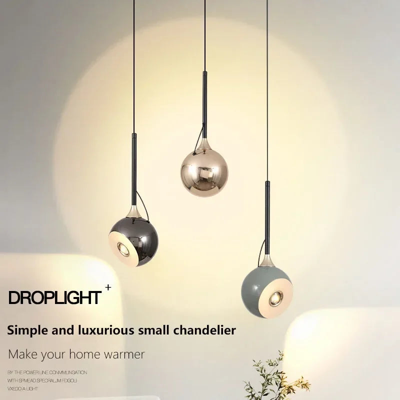 Nordic design LED pendant light ideal for study interior décor - vue 6 sur 9