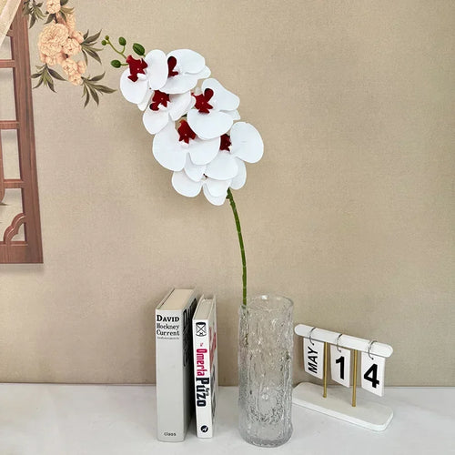 Artificial butterfly orchid 7 heads elegant floral decoration - vue 18 sur 40