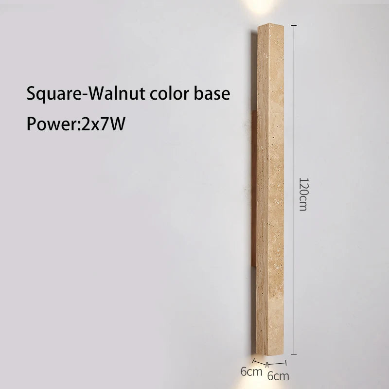 Long stone LED wall light - vue 21 sur 21