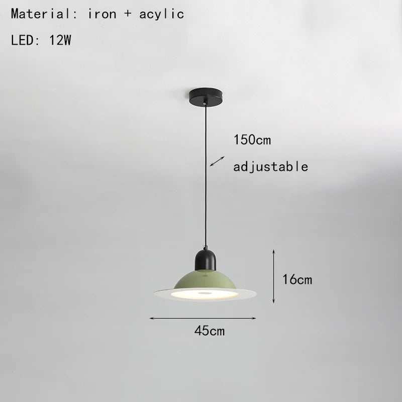 Adjustable wire metal LED pendant light - vue 16 sur 17