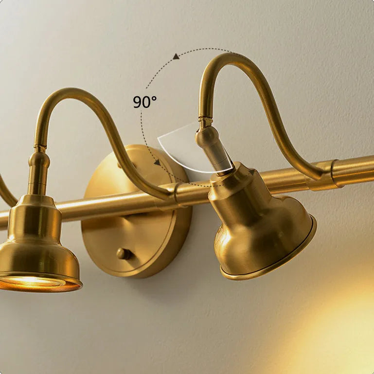 American Bronze Mirror Front Light , Bathroom Wall Lamps Mirror Light ,Powder Room Mirror Wall Lights Lighting LED Makeup Mirror - vue 6 sur 23