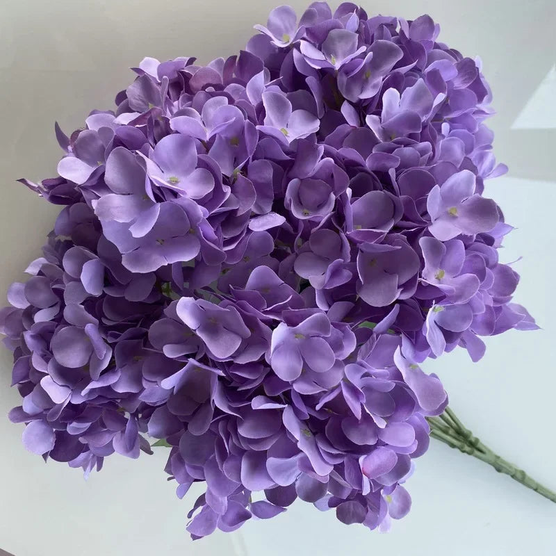 Silk hydrangea bouquet for elegant home decoration