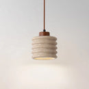 Wabi-sabi stone pendant light for designer interior decor