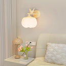 Modern PE wall light with LED bird-shaped shade