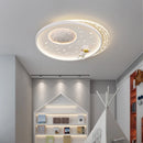 Minimalist anti-glare moon ceiling light for children