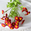 30 artificial flower heads for decoration and floral arrangements