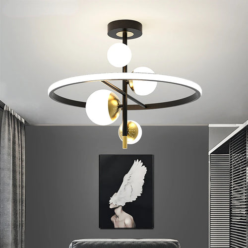 Nordic designer chandelier for elegant modern indoor lighting - vue 4 sur 23