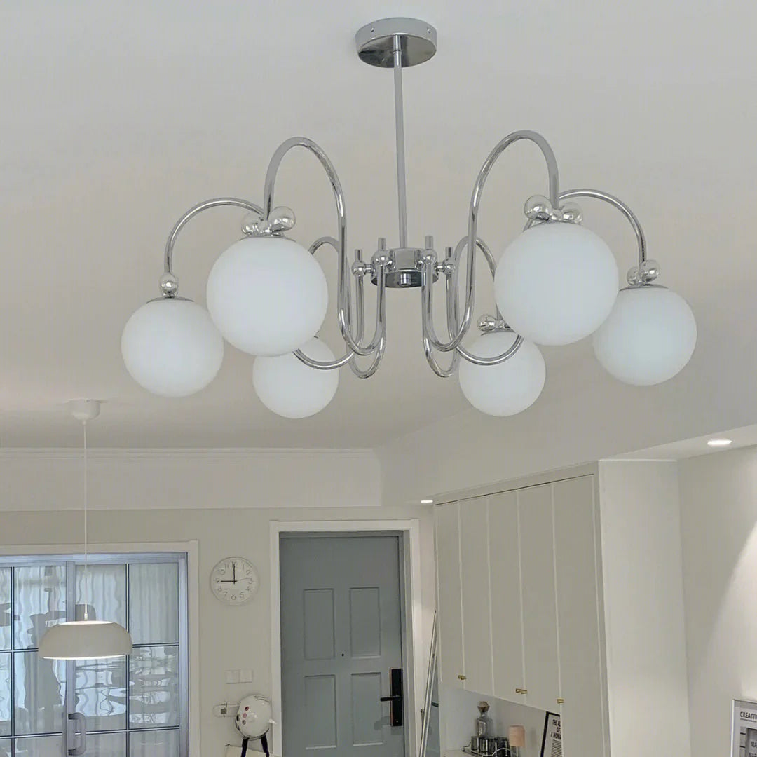 Romantic decorative arc-shaped LED ceiling light - vue 4 sur 12