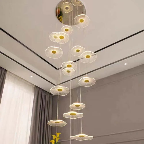Modern acrylic pendant light for stylish indoor decor - vue 2 sur 18