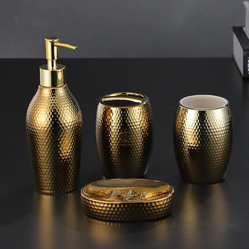 ceramic bathroom accessory set - vue 4 sur 8