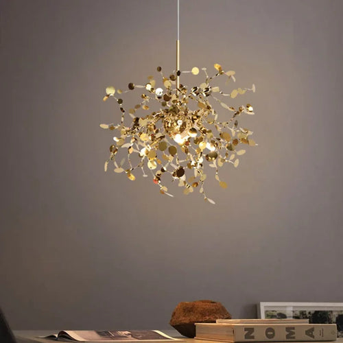 Decorative nordic design stainless steel pendant light - vue 4 sur 11