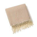 Decorative nordic striped knitted throw for living room and bedroom