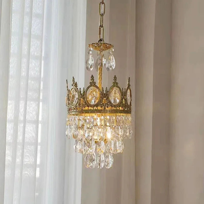 Elegant gold crystal pendant light for stylish interiors