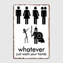retro metal sign for fun wall decor