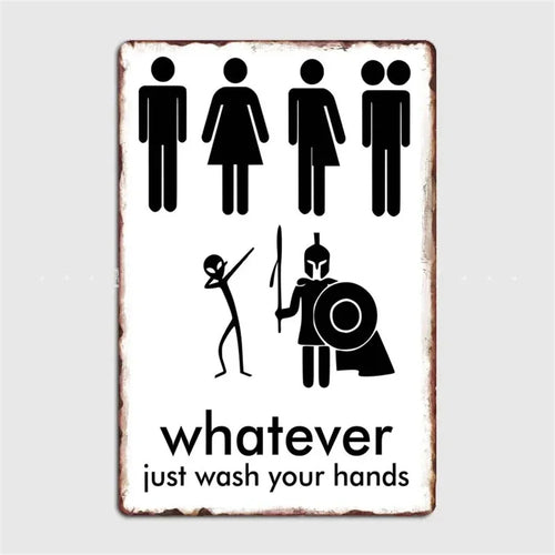 retro metal sign for fun wall decor - vue 27 sur 38