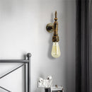 Retro water pipe wall light decorative indoor fixture