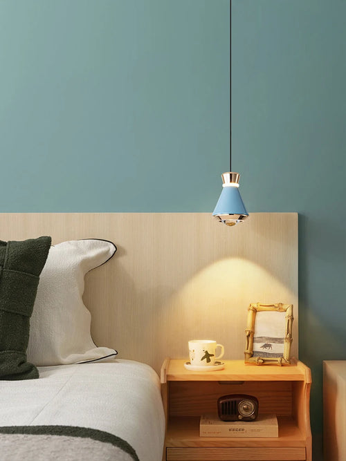 Postmodern bedside lamp with designer lighting for interior decor - vue 4 sur 12