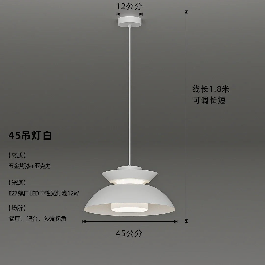 Modern Danish design wabi-sabi pendant light for contemporary spaces - vue 9 sur 11